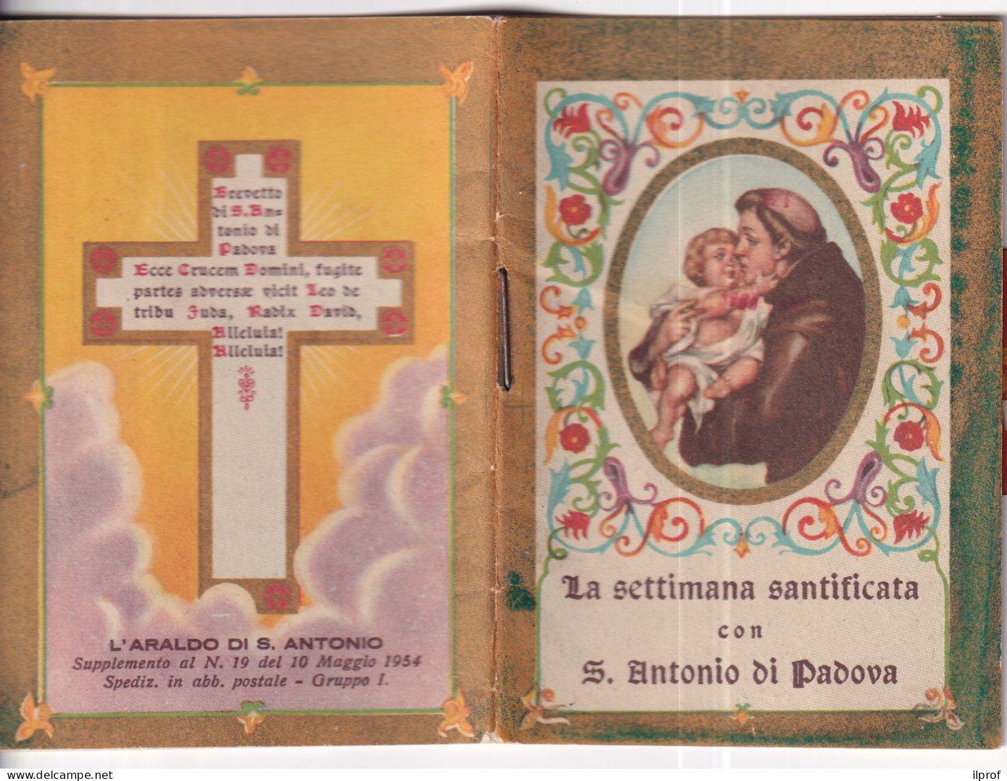 Sant'Antonio Di Padova "la Settimana Santificata" Libretto 1954 Pagine 32- Rif. S398 - Godsdienst & Esoterisme