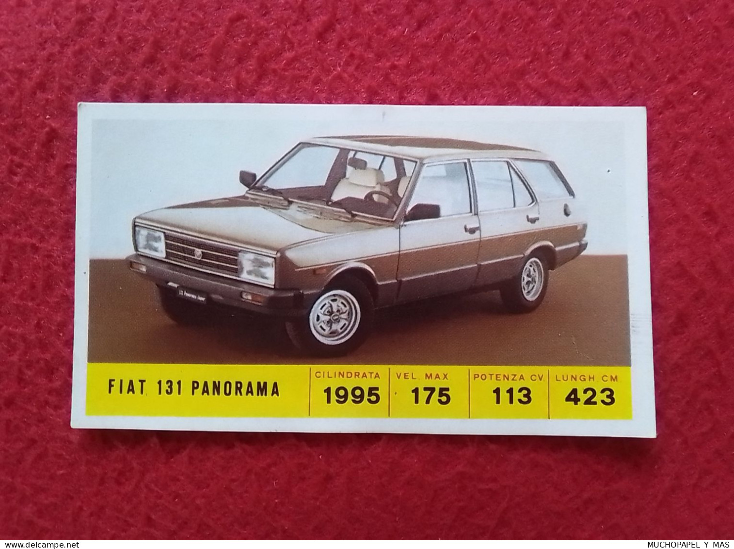 SPAIN ANTIGUO CROMO DE CROMOS DIDEC OLD COLLECTIBLE CARD CHROME CHROMO COCHE CAR VOITURE AUTO FIAT 131 PANORAMA ITALIA.. - Otros & Sin Clasificación