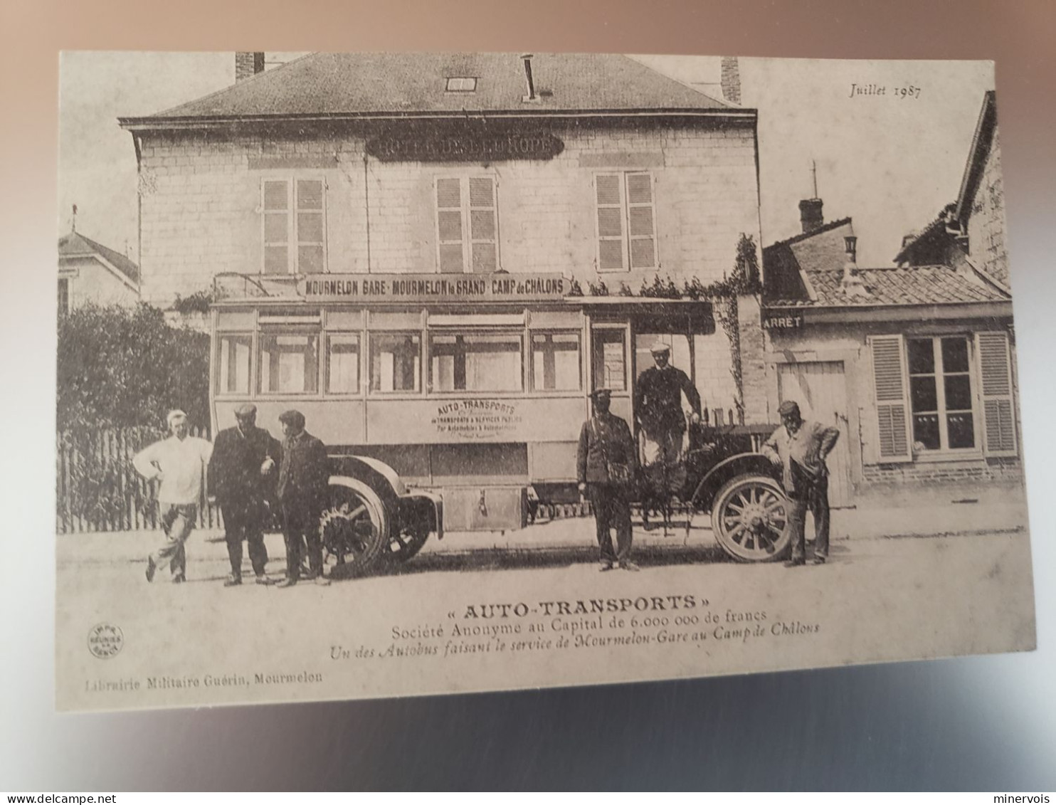 Auto Transports - Un Des Auitobus Faisant Le Service De Mourmelon Gare Au Camp De Chalons (reedition) - Mourmelon Le Grand