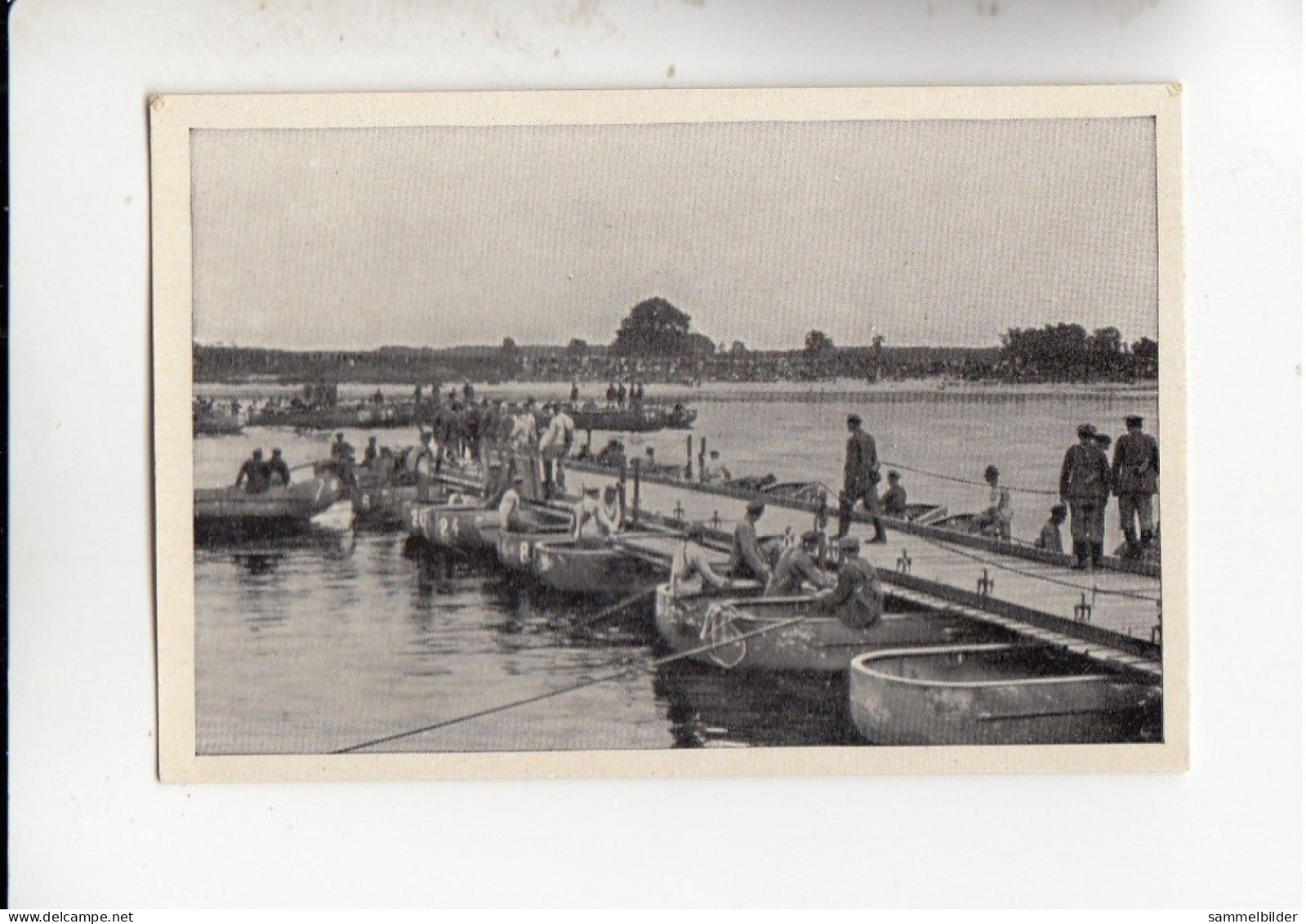 Mit Trumpf Durch Alle Welt  Reichswehr III Pioniere Beim Schlagen Einer Ponton - Brücke C Serie 5 # 5 Von 1934 - Andere Merken