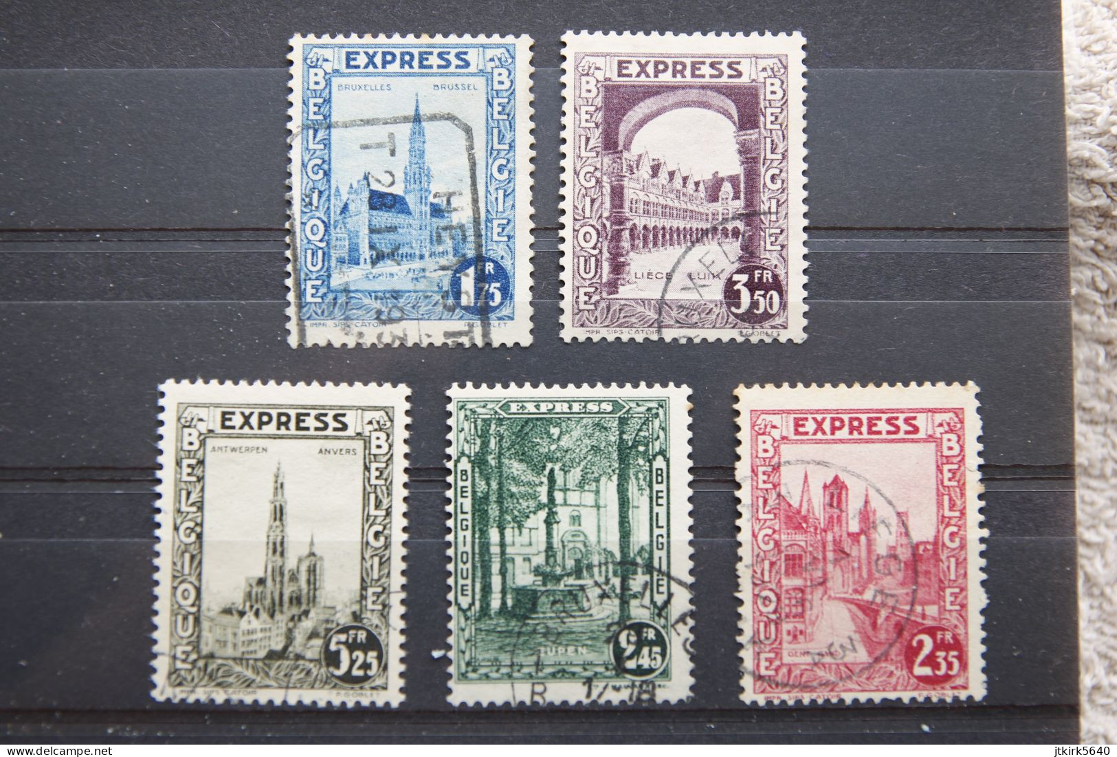 Série Timbres Pour Lettres Par Exprès. (COB/OBP 292C/292G, Obl) 1929. - Used Stamps