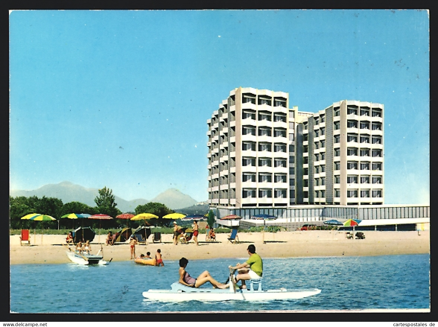 Cartolina Montesilvano, Lido, Grand Hotel Montesilvano  - Autres & Non Classés