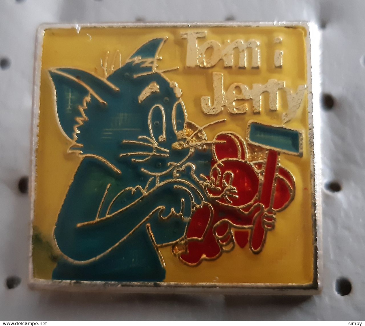 Tom And Jerry Cat Mouse Classic Cartoon Yugoslavia Pin - Cómics