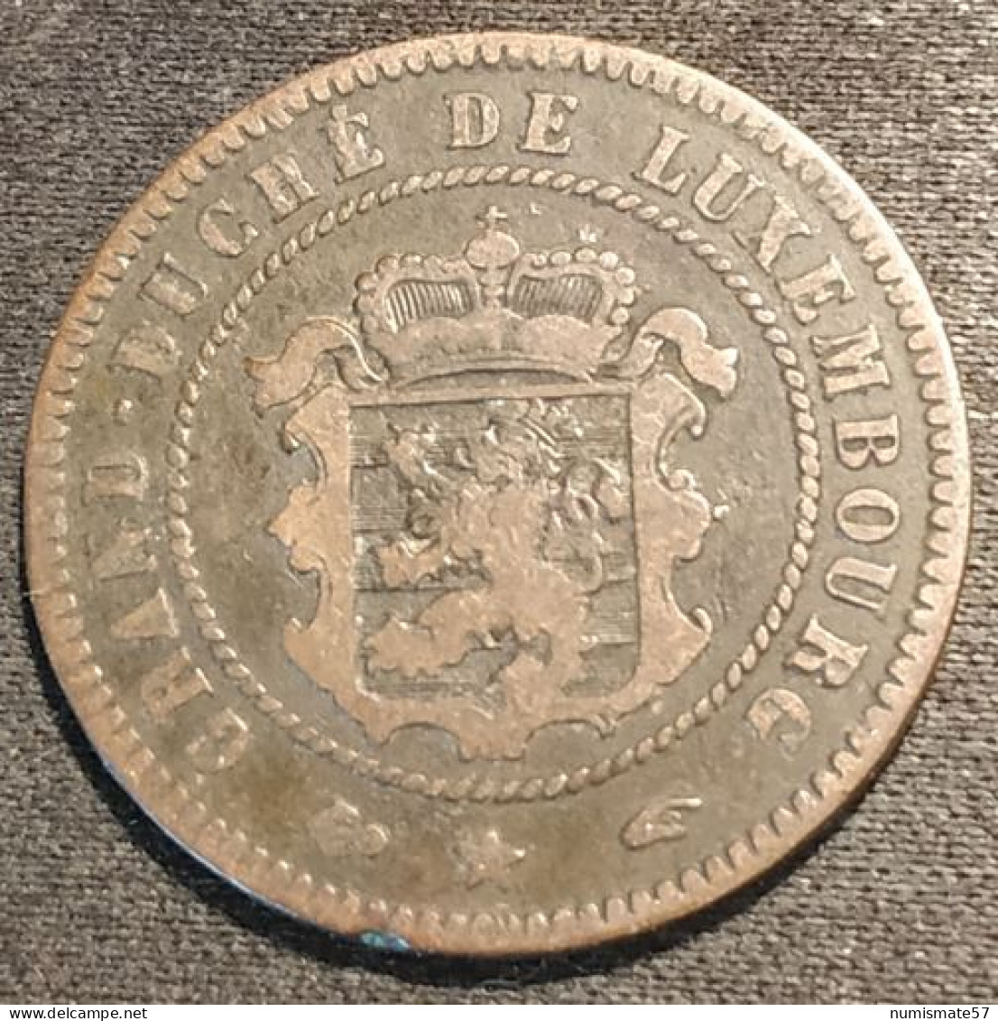 LUXEMBOURG - 5 CENTIMES 1855 - Guillaume III - KM 22 - Lussemburgo