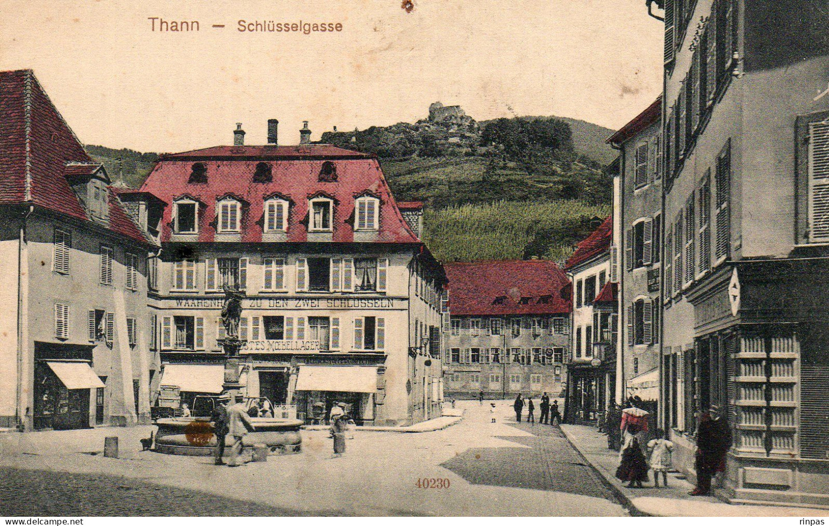(68) THANN Schlusselgasse, Fontaine  (Haut Rhin) (bc) - Thann
