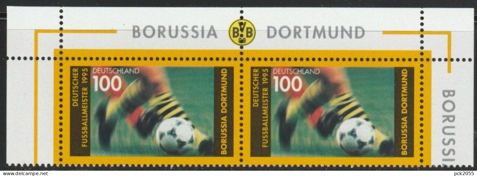 Deutschland 1995 Nr.1833 Paar ** Postfrisch Deutscher Fußballmeister Borussia Dortmund ( A3420 ) - Nuevos