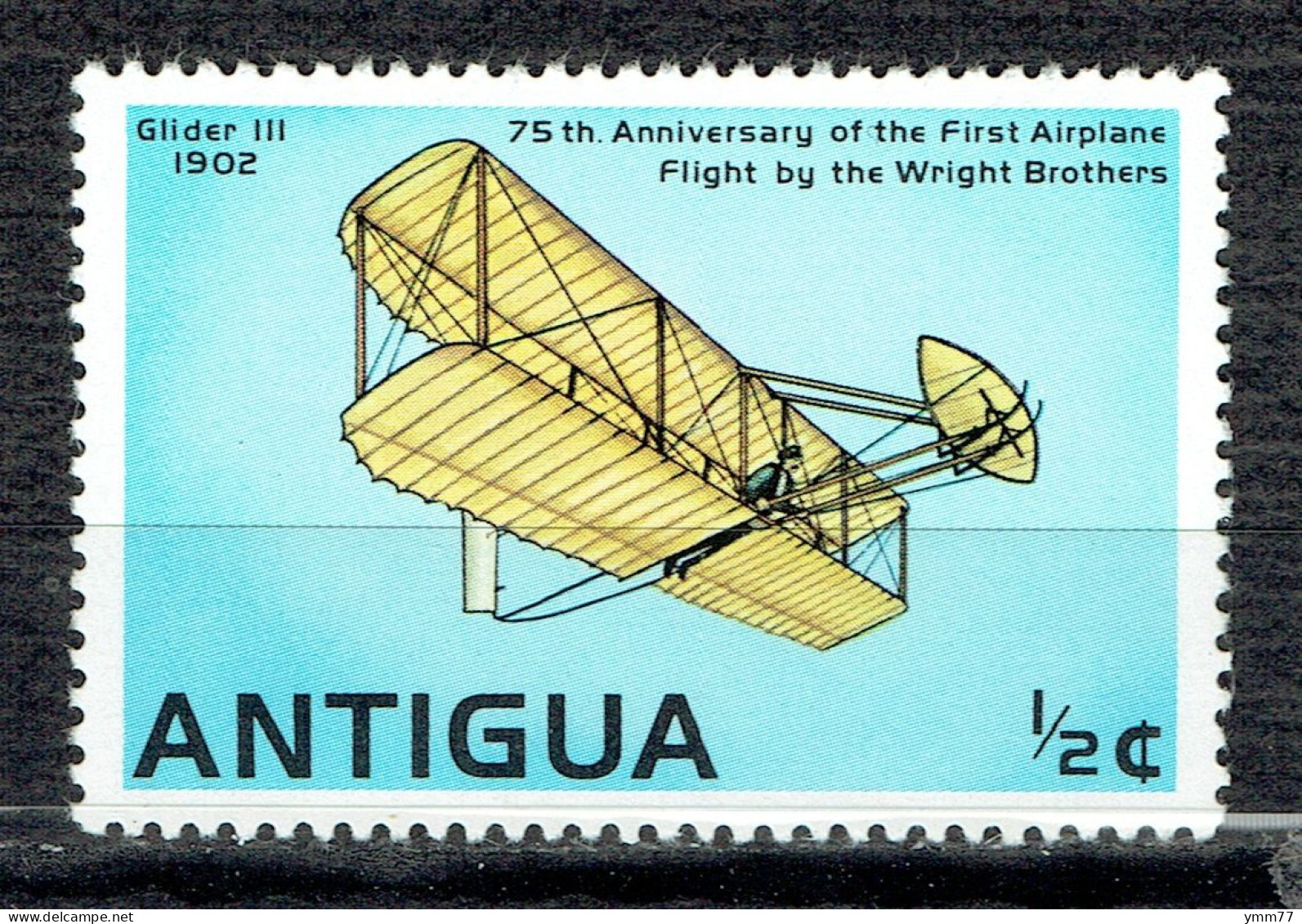 75ème Anniversaire Du Premier Vol Des Frères Wright : Glider III En 1902 - 1960-1981 Autonomia Interna