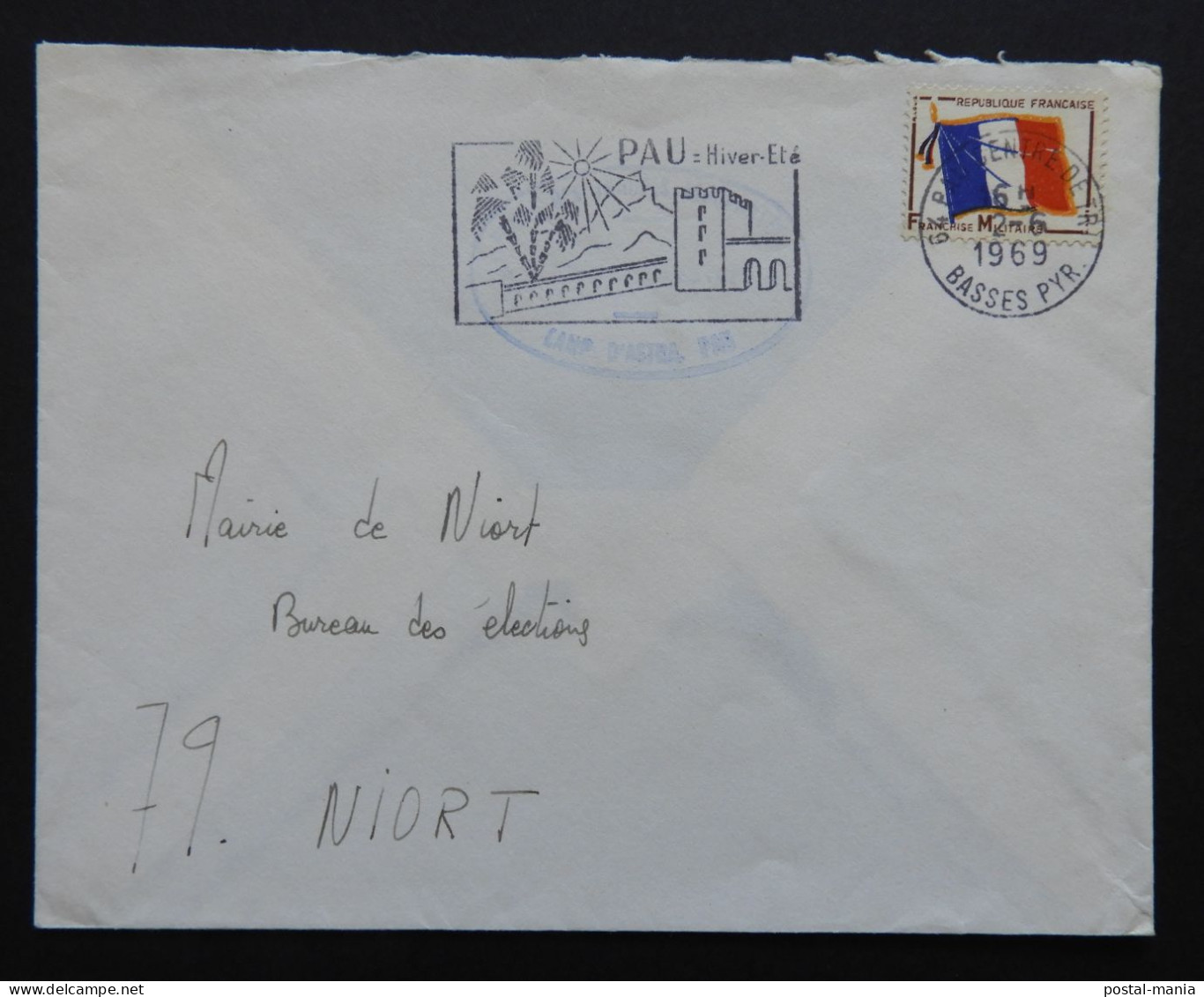 Enveloppe  -> France Avec Franchise Militaire " 1969 "  TBE // B 60 - Covers & Documents