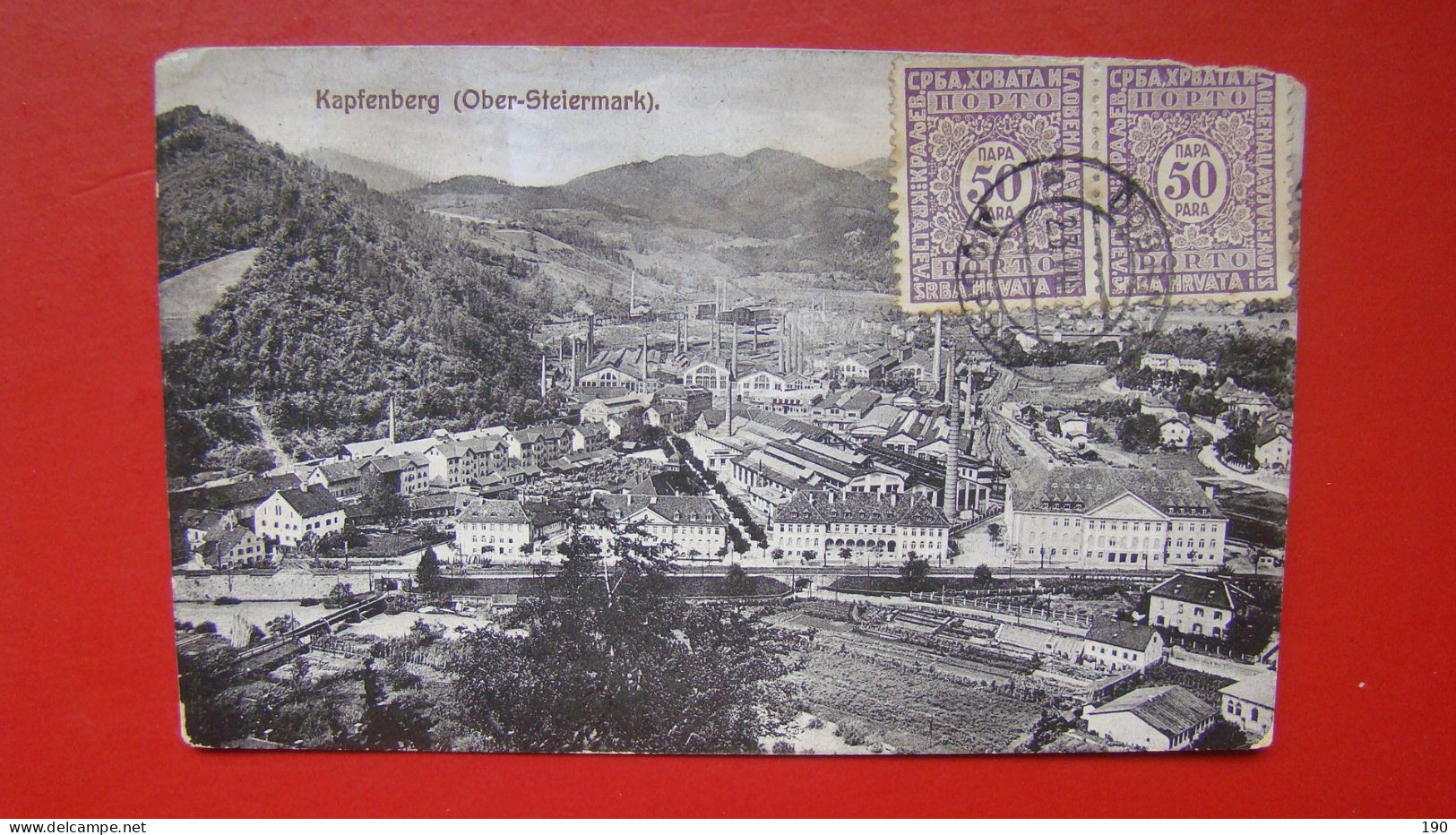 Kapfenberg (Ober -Steiermark).T Porto Kraljevina SHS - Kapfenberg