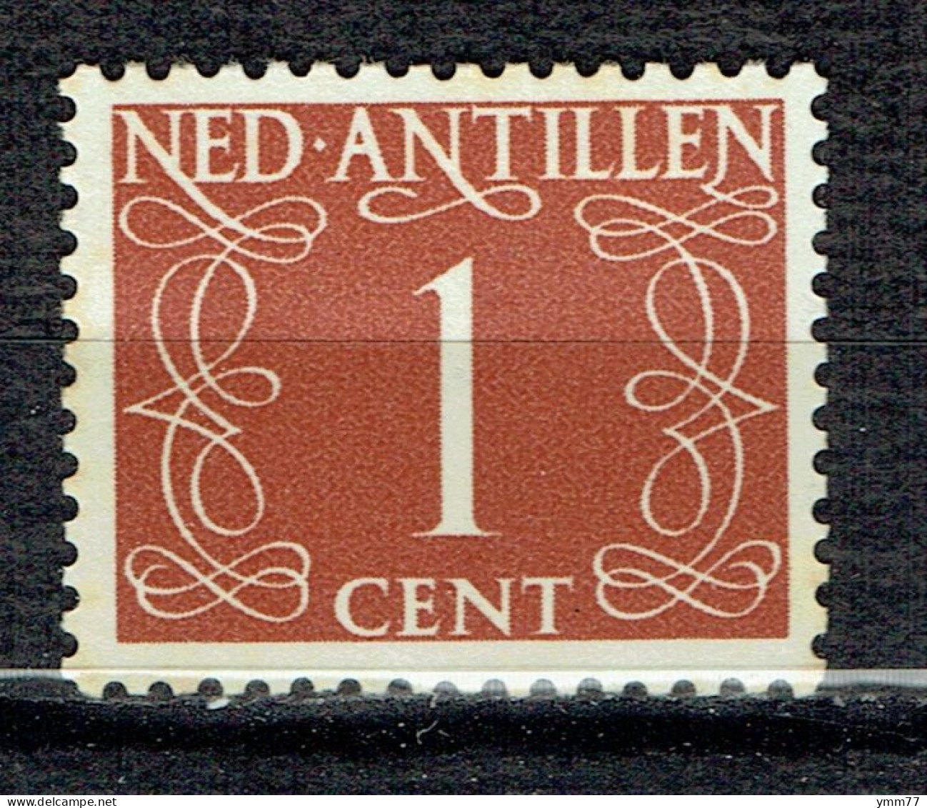 Timbre Des Pays-Bas Légendé Ned. Antillen - Curaçao, Nederlandse Antillen, Aruba