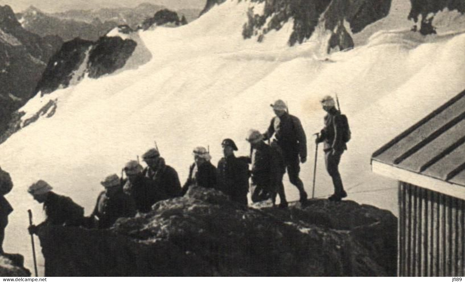 Militaria - Régiment - Départ D'une Patrouille En Haute Montagne - 6991 - Regiments