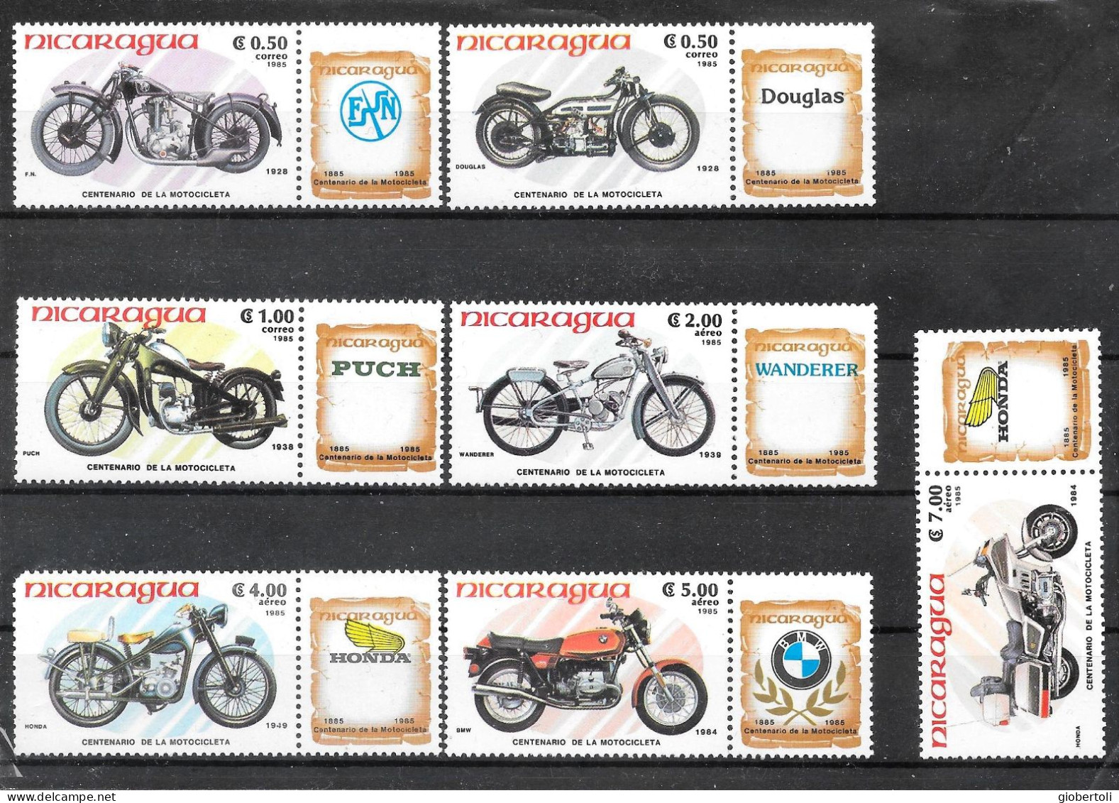 Nicaragua: Motociclette Diverse, Different Motorcycles, Différentes Motos - Motorfietsen