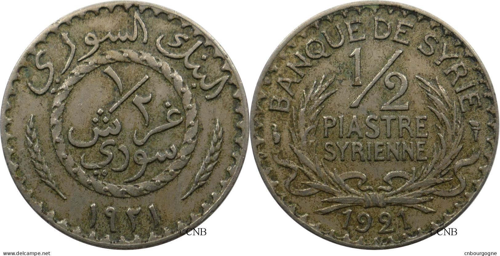 Syrie - Mandat Français - 1/2 Piastre 1921 - TTB/XF45 - Mon5960 - Syrie