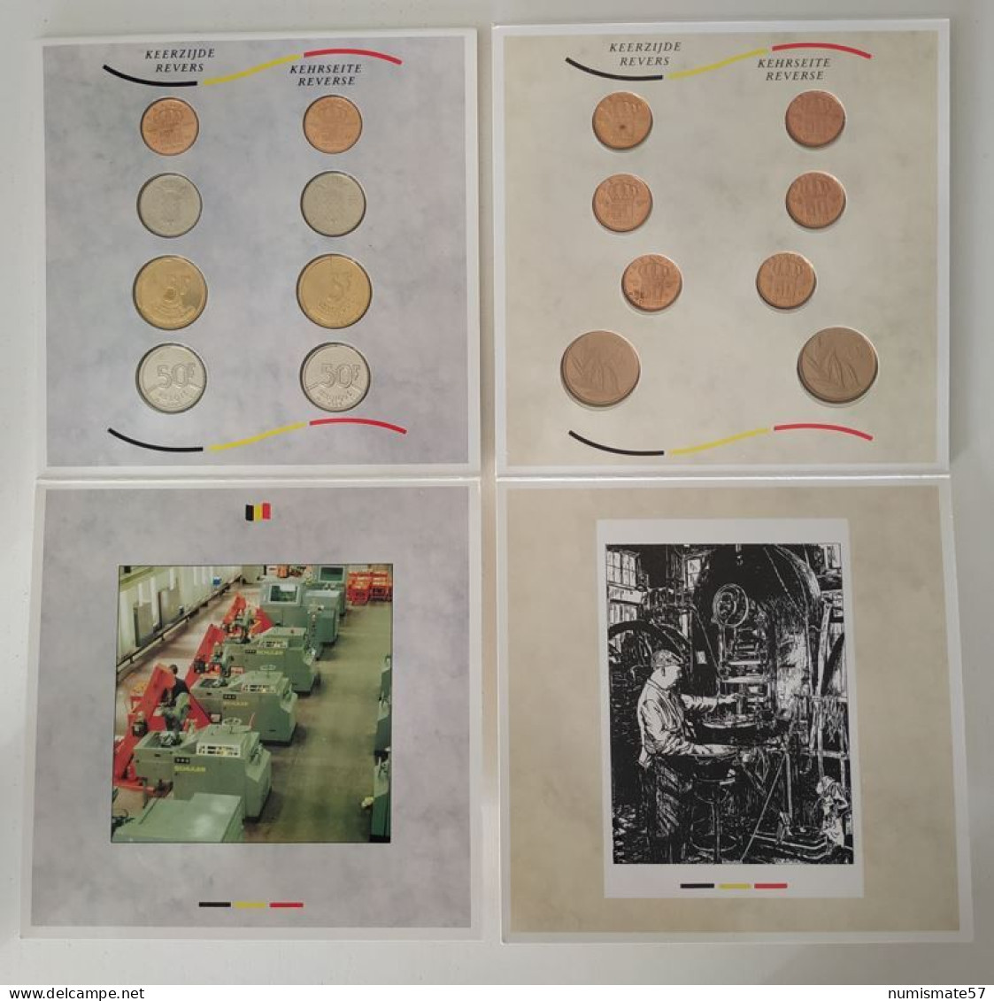 RARE - Coffret FDC BELGIQUE - 1982 -1988 - Set Fleur De Coin - FDEC, BU, BE & Münzkassetten