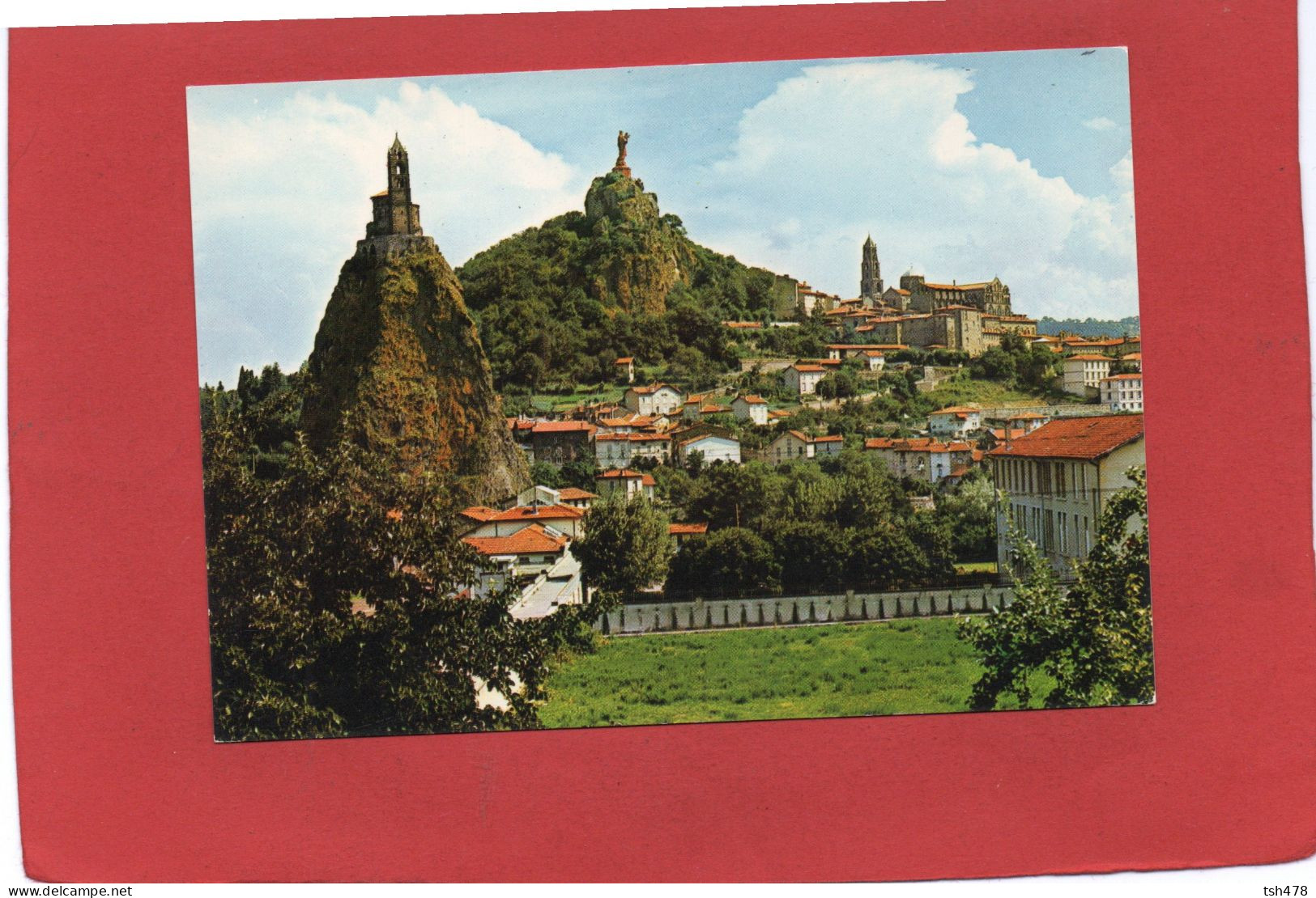 43-----LE PUY-EN-VELAY--Rocher Saint-Michel--Rocher Corneille Et Cathédrale---voir 2 Scans - Le Puy En Velay