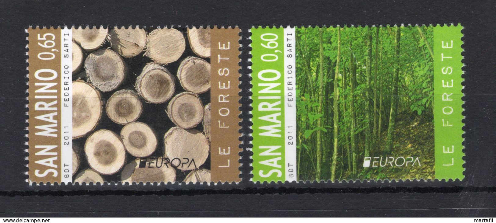 2011 SAN MARINO SET MNH ** 2315/2316 Europa, Le Foreste - Ungebraucht