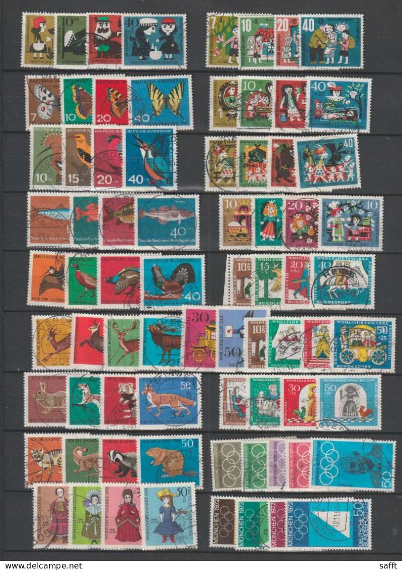 Lot Bund Gestempelt, Zuschlagssätze 1960 - 1969 - Collections