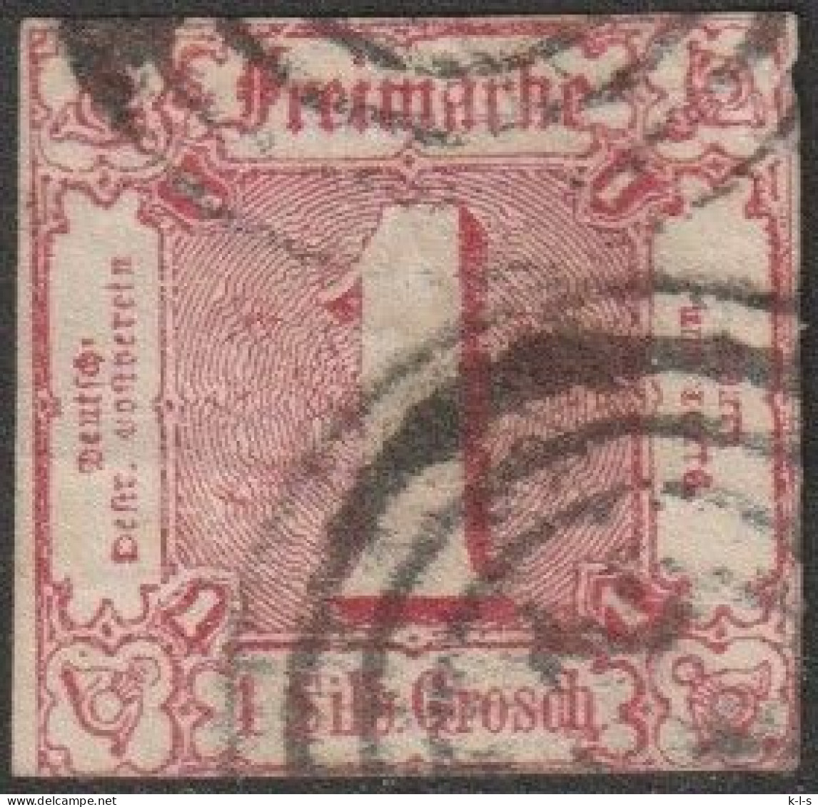 Altd.- Thurn & Taxis: 1863, Mi. Nr. 29, Freimarke: 1 Sgr. Ziffer Im Quadrat. Vierringstpl. - Usados