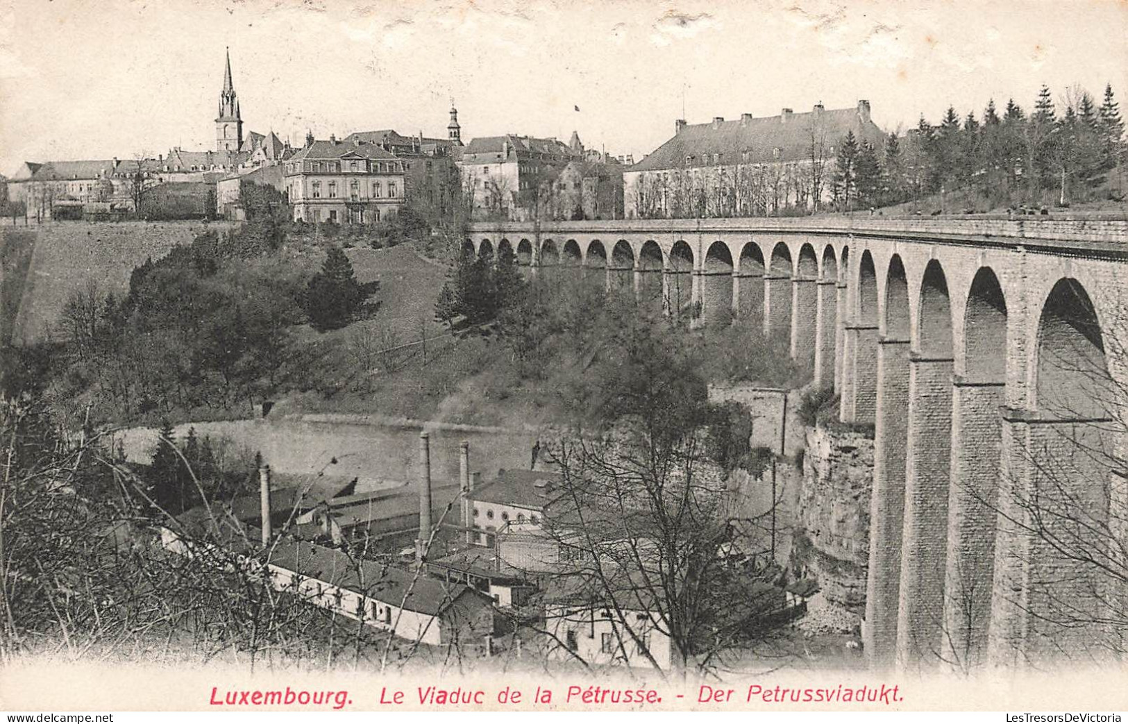 LUXEMBOURG - Le Viaduc De La Pétrusse - Carte Postale Ancienne - Luxemburgo - Ciudad