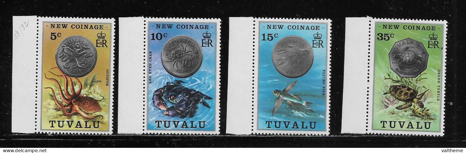 TUVALU  ( DIV - 368 )   1976  N° YVERT ET TELLIER  N°  19/22   N** - Tuvalu (fr. Elliceinseln)