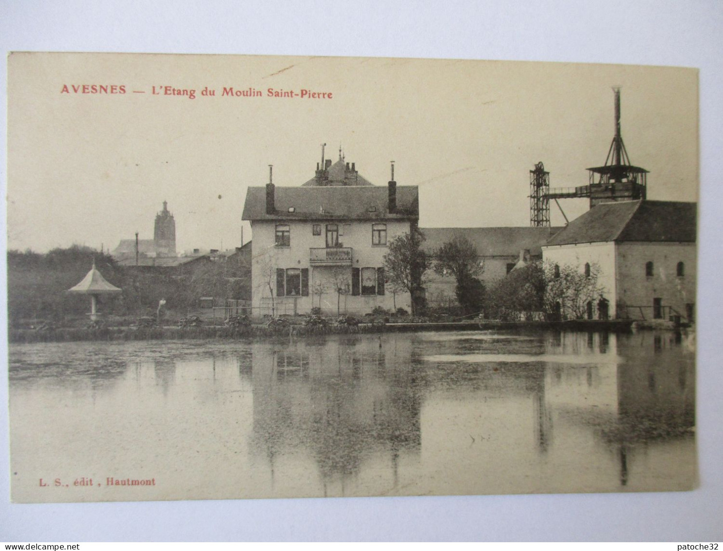 Cpa...Avesnes...(nord)...l'étang Et Le Moulin Saint-Pierre... - Avesnes Sur Helpe