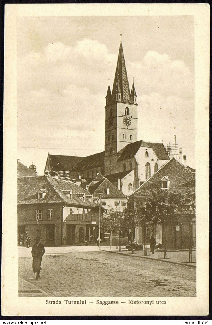 Romania  Hermannstadt - Sibiu - Nagyszeben In Siebenbürgen - Strada Turnului, Saggasse Cca 1925 - Romania