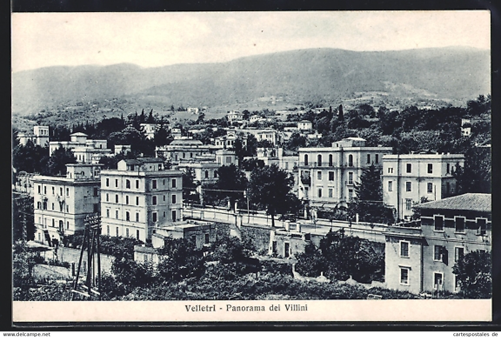 Cartolina Velletri, Panorama Dei Villini  - Velletri