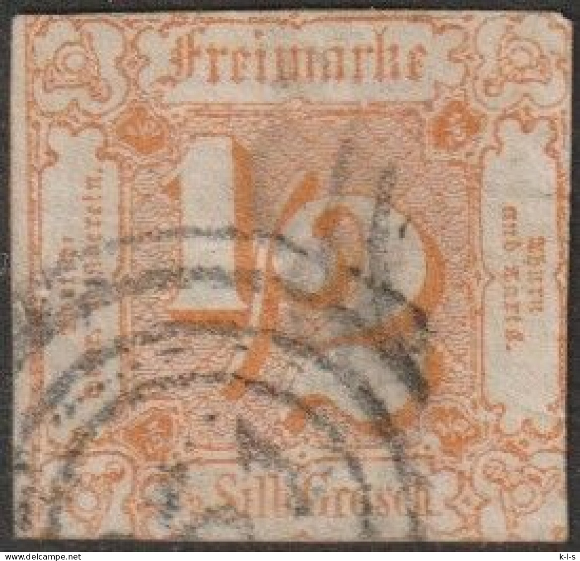 Altd.- Thurn & Taxis: 1862, Mi. Nr. 28, Freimarke: 1/2 Sgr. Ziffer Im Quadrat. Vierringstpl. - Usados
