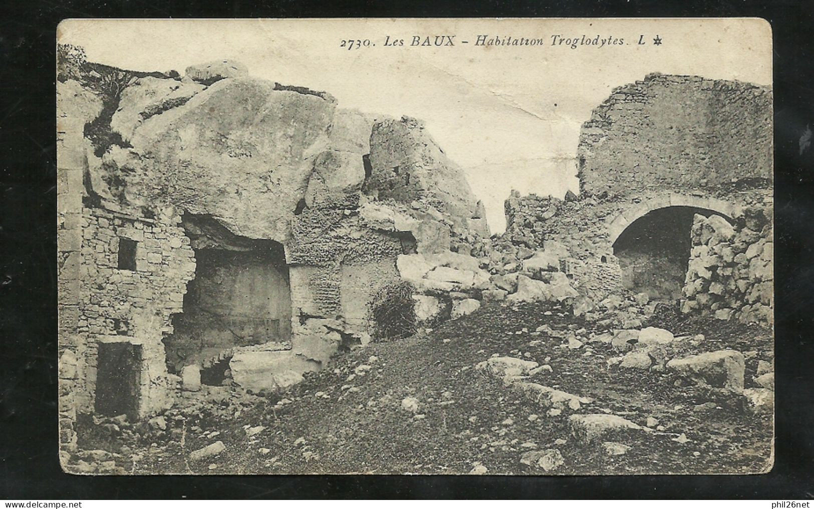 CPA Dos Divisé LL N° 2730 Les Baux De Provence En FM Cachet Trésor Et Postes Le 24/3/1915 Pour Blagnac Le 6/4/1915 B/TB - Lettres & Documents