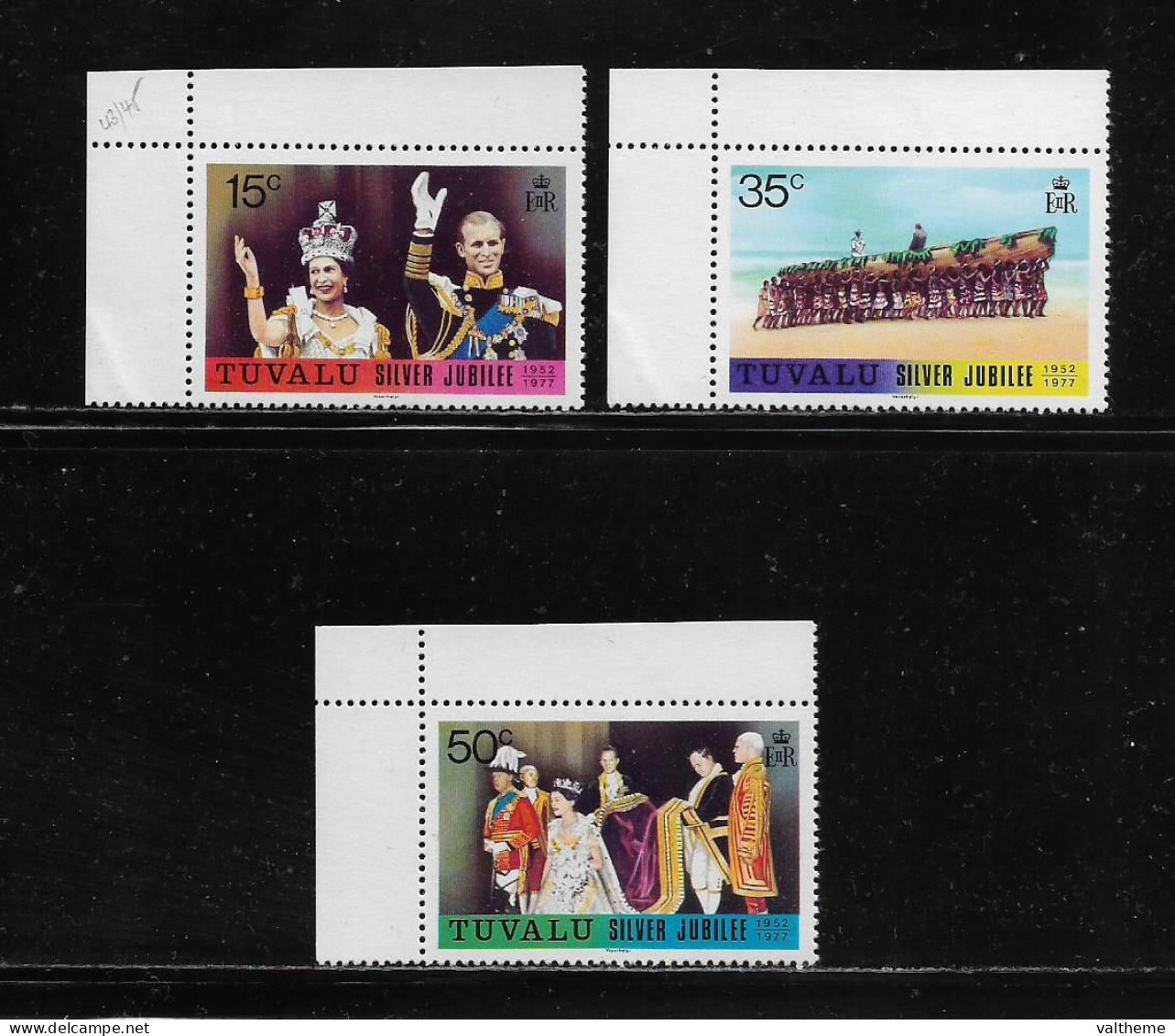 TUVALU  ( DIV - 370 )   1977  N° YVERT ET TELLIER  N°  43/45   N** - Tuvalu (fr. Elliceinseln)