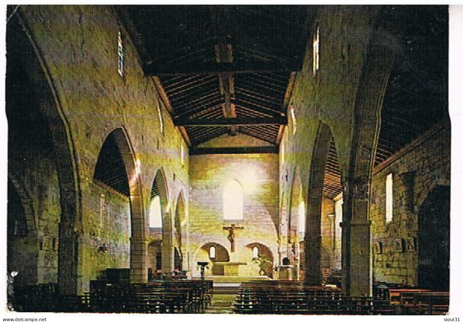 30   AIGUES MORTES  INTERIEUR DE L EGLISE  ND DES SABLONS  1978 - Aigues-Mortes