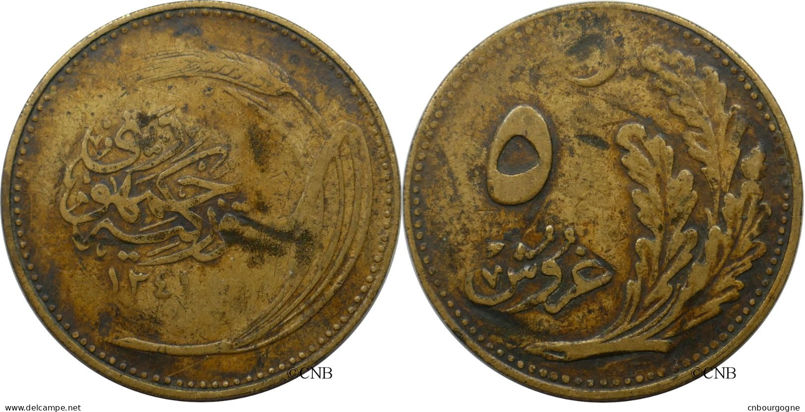 Turquie - République - 5 Kurus AH1341 (1925) - TB+/VF35 - Mon5615 - Türkei