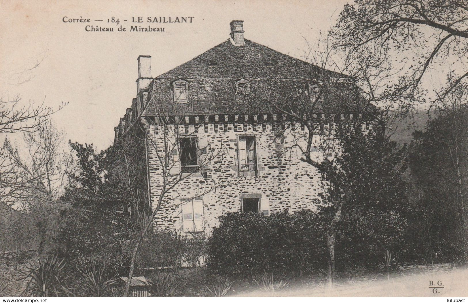 LE SAILLANT : Château De Mirabeau. - Autres & Non Classés