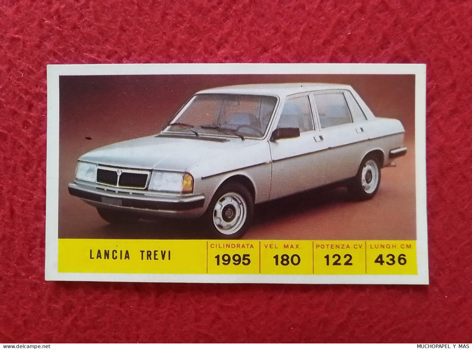 SPAIN ANTIGUO CROMO DE CROMOS DIDEC OLD COLLECTIBLE CARD CHROME CHROMO COCHE CAR VOITURE AUTO LANCIA TREVI ITALIA ITALY. - Sonstige & Ohne Zuordnung