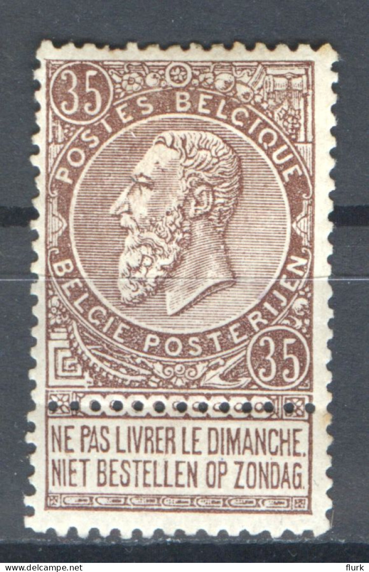 België OCB61 X Cote €25 (2 Scans) - 1893-1900 Fijne Baard