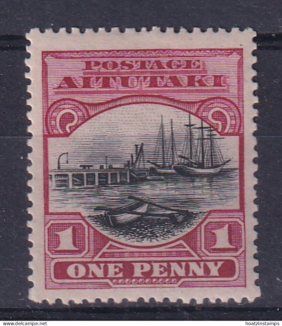 Aitutaki: 1920   Pictorial    SG25   1d  [No Wmk]   MH - Aitutaki