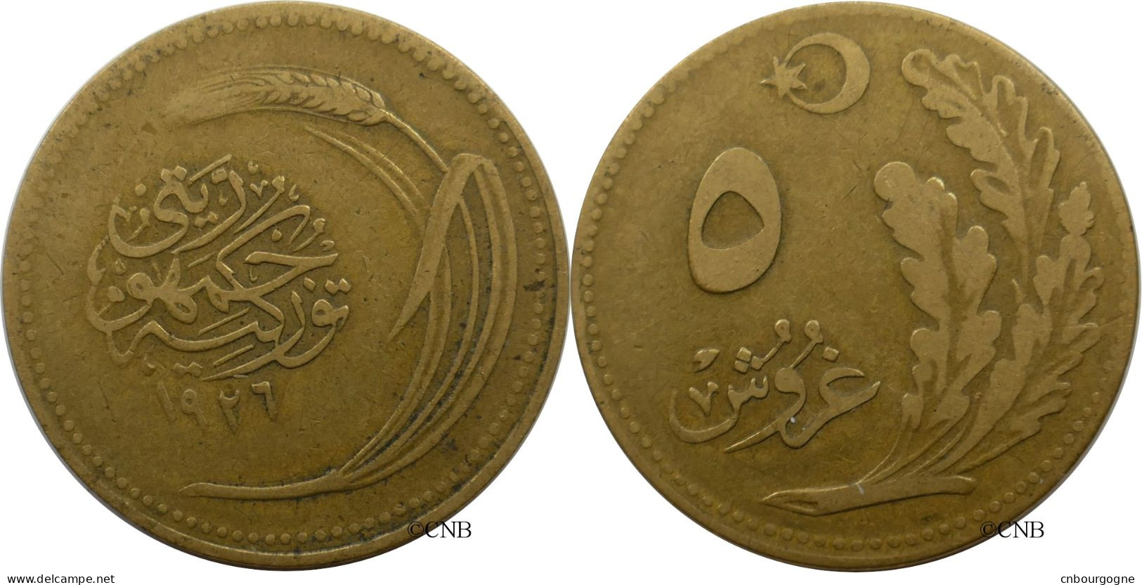 Turquie - République - 5 Kurus 1926 - TB/VF20 - Mon6065 - Türkei