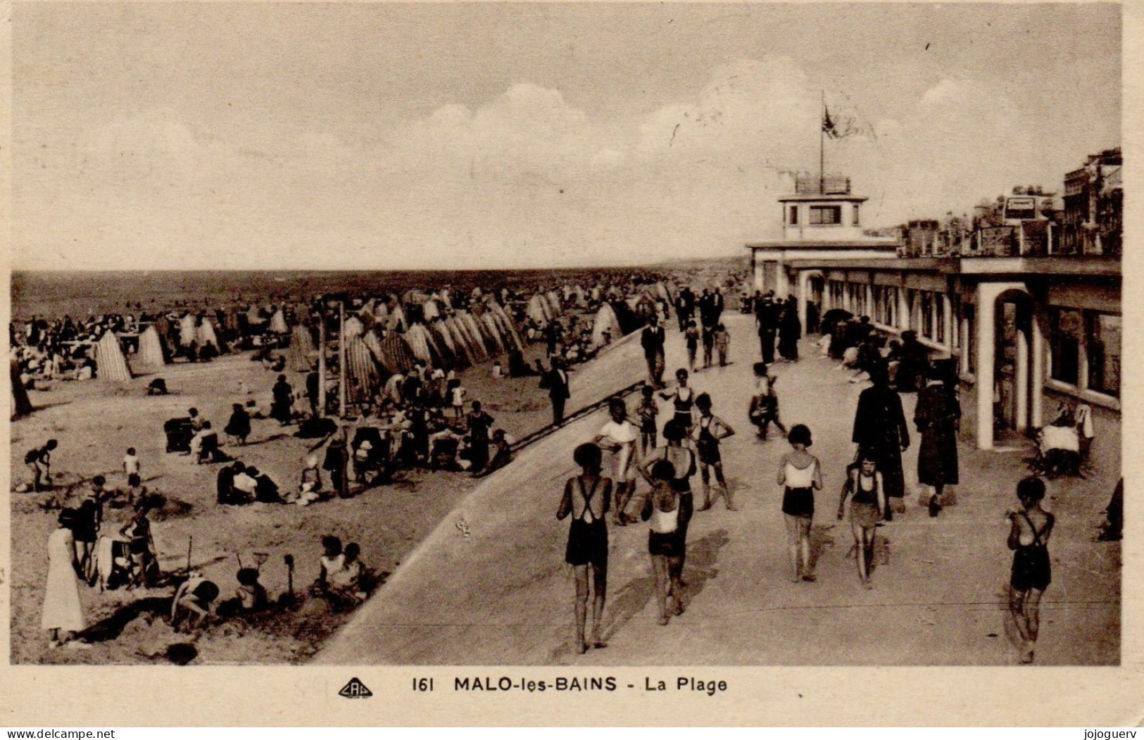 Malo Les Bains Dunkerque La Plage ( Rotonde Bétonnée, Timbrée En 1937 - Dunkerque