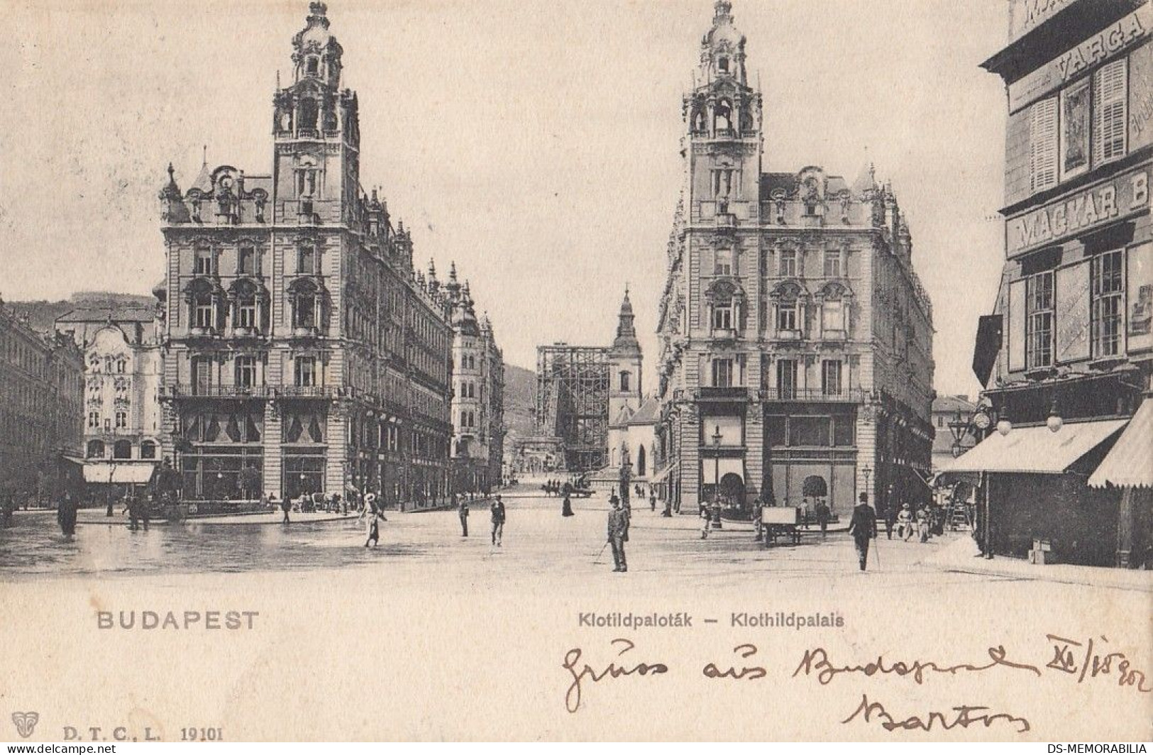 Budapest - Klotildpalotak 1902 - Ungheria