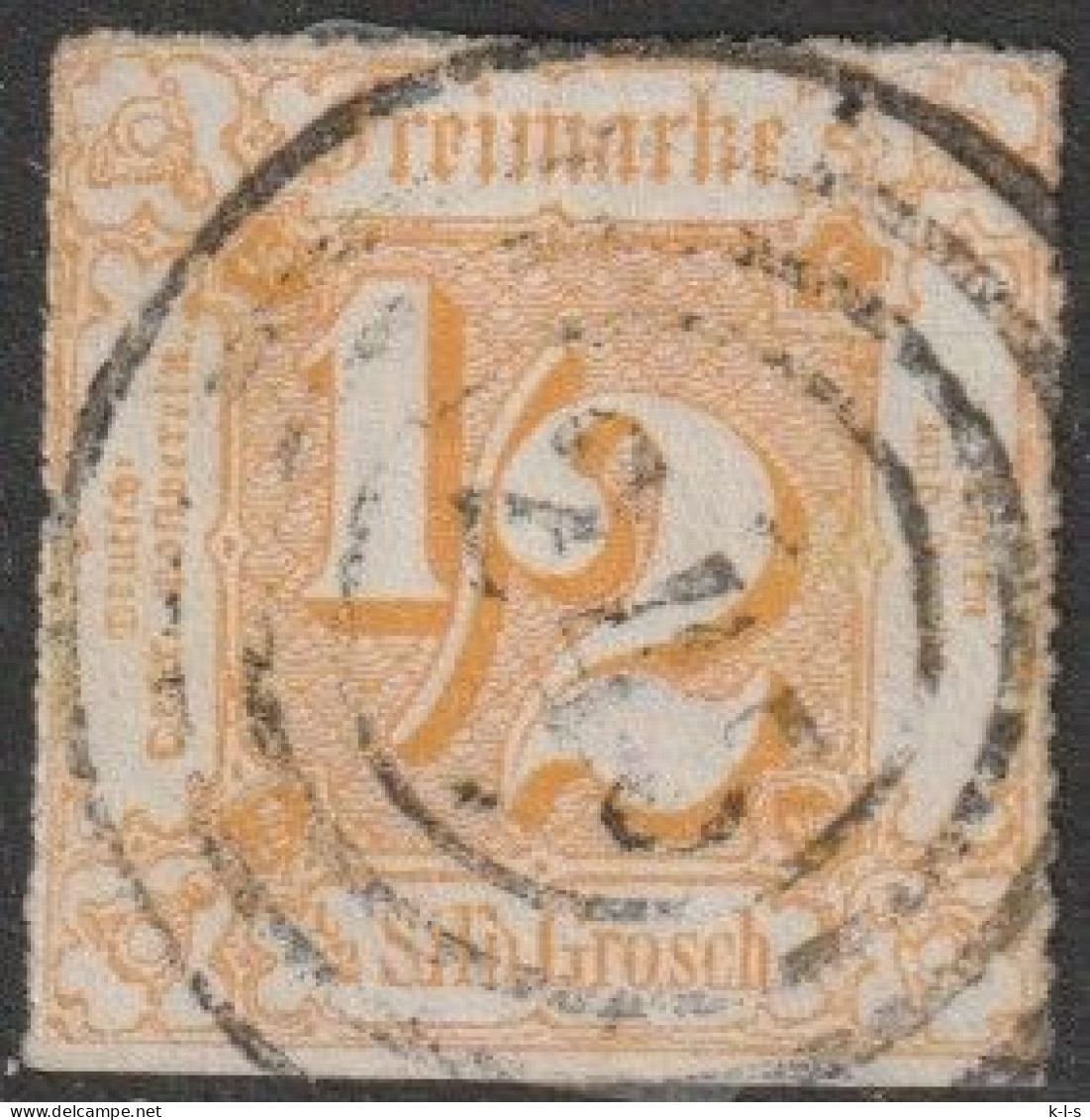 Altd.- Thurn & Taxis: 1865, Mi. Nr. 37, Freimarke: 1/2 Sgr. Ziffer Im Quadrat. Vierringstpl. 245 - Usados