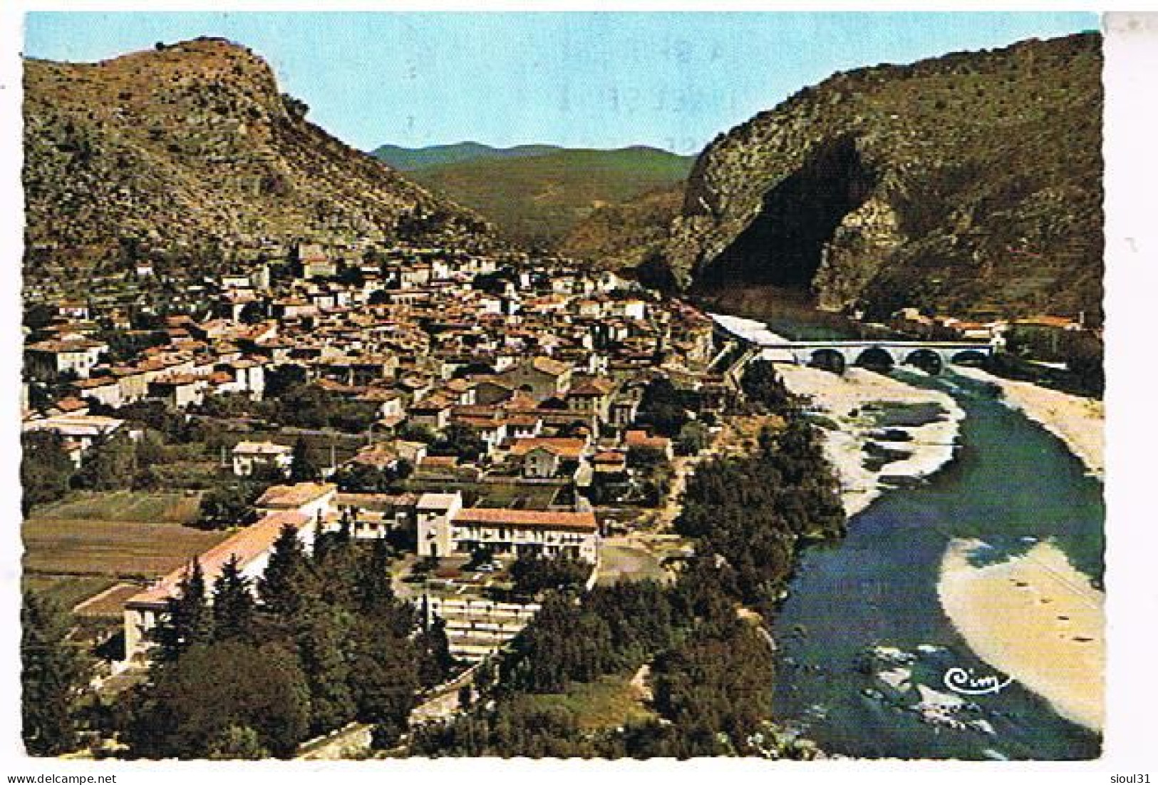 30   ANDUZE VUE AERIENNE    1967 - Anduze