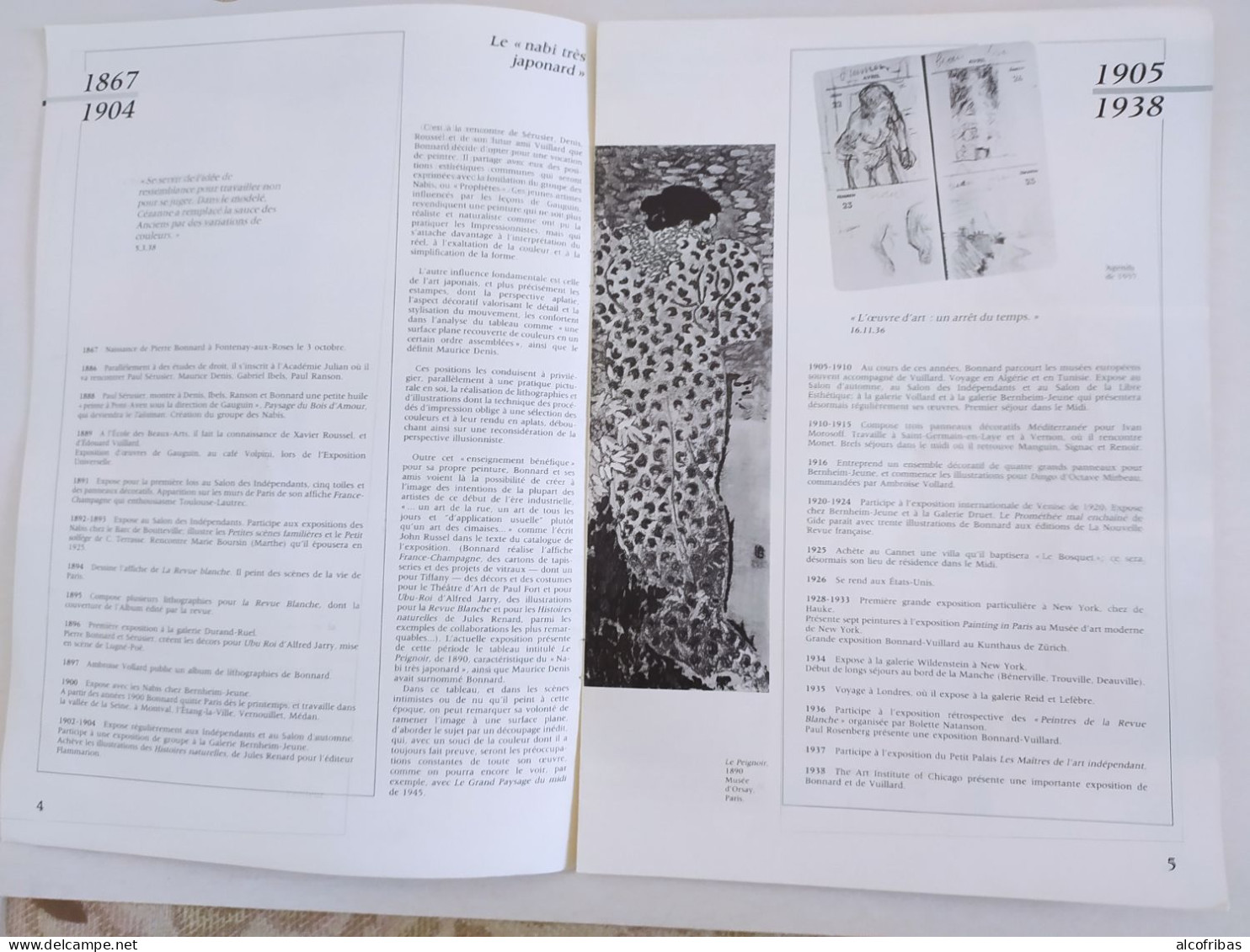 Bonnard Petit Journal Exposition 1984 Grande Galerie Centre Pompidou - Art