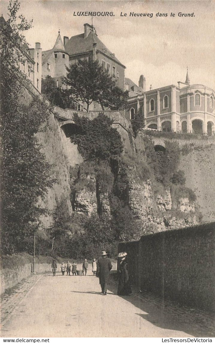 LUXEMBOURG - Le Neueweg Dans Le Grund -  Animé - Carte Postale Ancienne - Luxemburg - Stadt