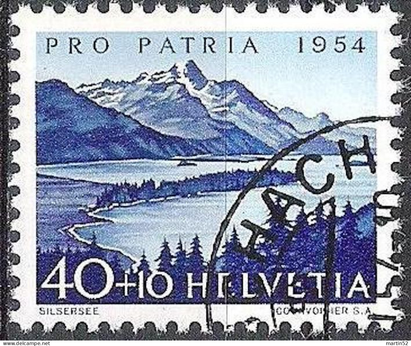 Schweiz Suisse Pro Patria 1954: Suze+Silsersee Zu WII 69+70 Mi 600+601 Yv 551+552 Mit ⊙ RORSCHACH (Zu CHF 25.00) - Oblitérés