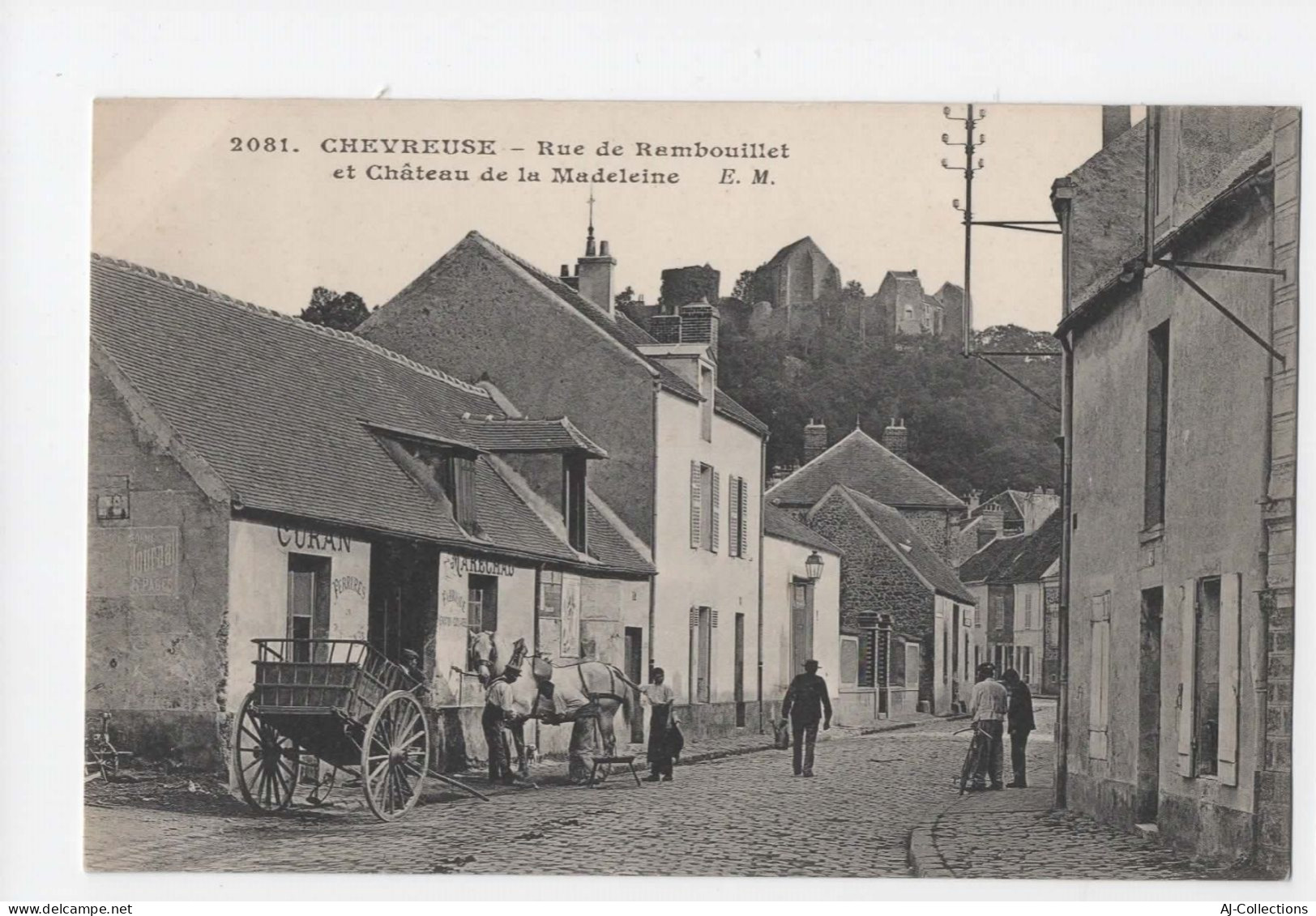 AJC - Chevreuse - Rue De Rambouillet Et Chateau De La Madeleine - Chevreuse