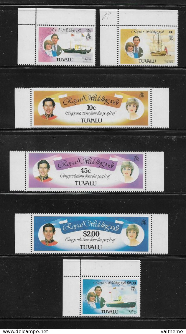 TUVALU  ( DIV - 378 )   1981  N° YVERT ET TELLIER  N°  155/160     N** - Tuvalu (fr. Elliceinseln)