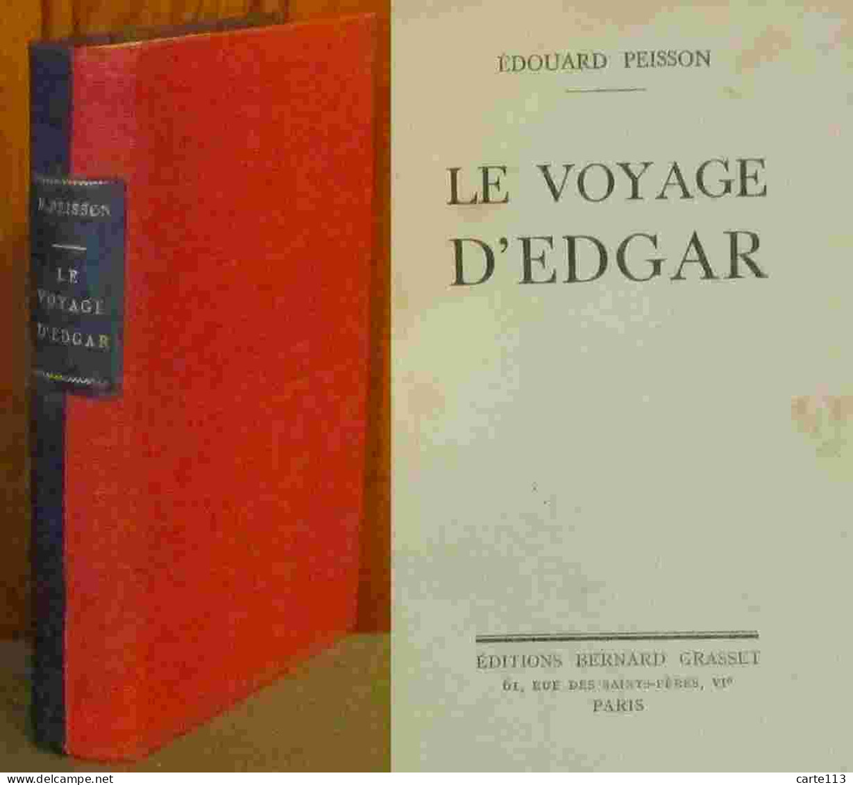 PEISSON Edouard - LE VOYAGE D' EDGAR - 1901-1940