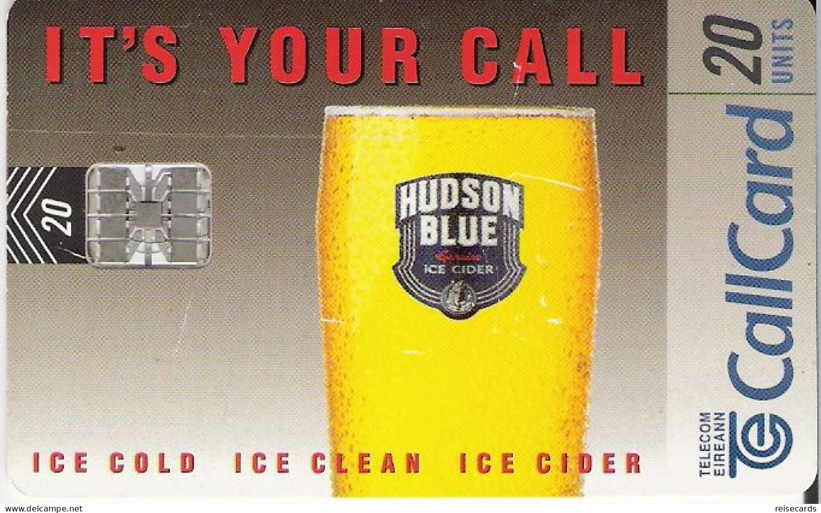 Ireland: Telecom Eireann - 1998 Hudson Blue Ice Cider - Ierland