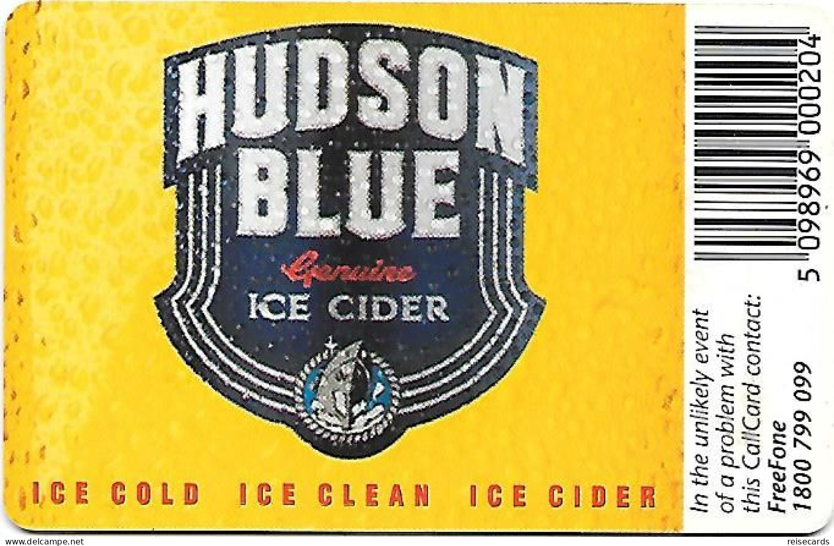 Ireland: Telecom Eireann - 1998 Hudson Blue Ice Cider - Ierland