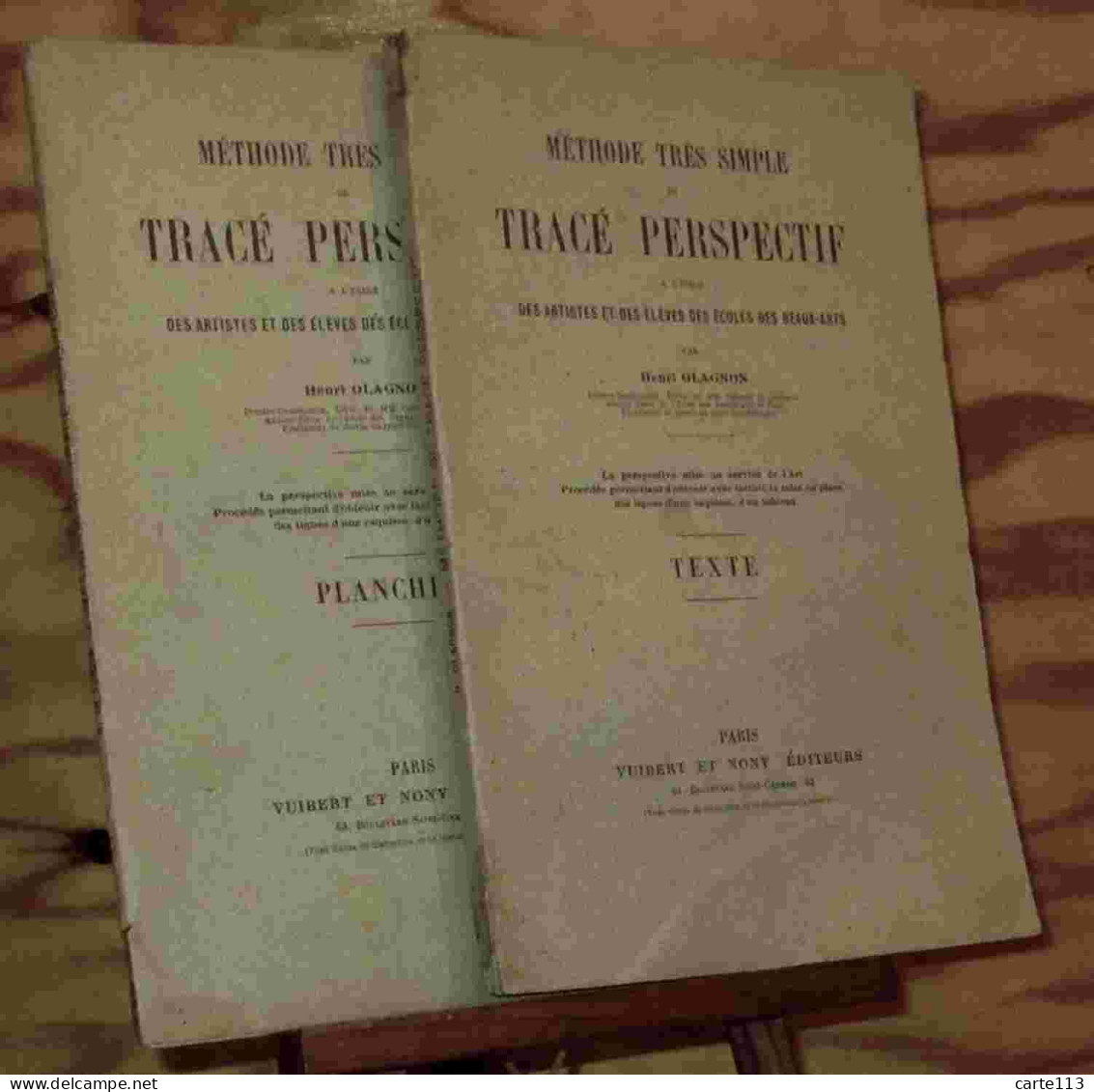 OLAGNON Henri - METHODE TRES SIMPLE DE TRACE PERSPECTIF A L'USAGE DES ARTISTES ET DES - 1901-1940